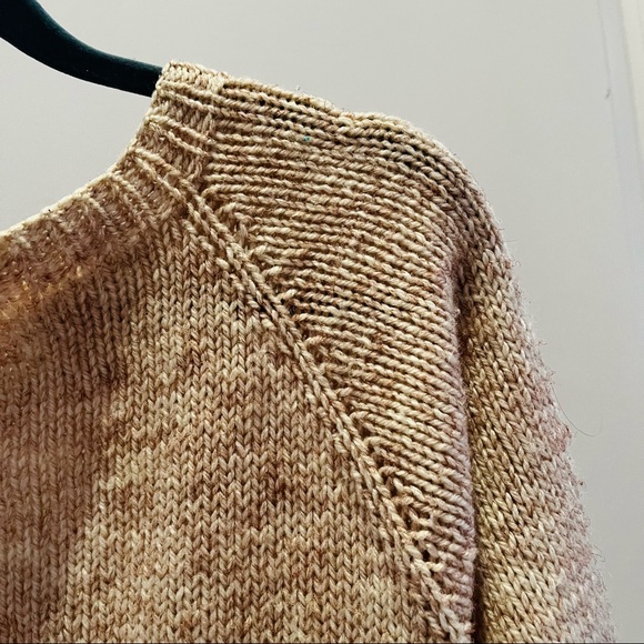 Handmade vintage chunky knit sweater cardigan - Picture 6 of 8